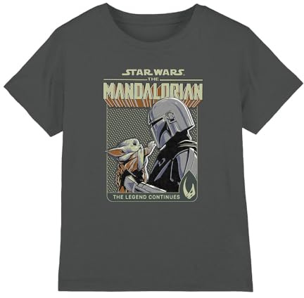 Star Wars pojkar Star Wars Grogo Legend Continues Unisex Kids T Shirt T-tröja