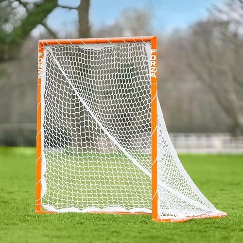 FORZA But de crosse pliable | Cadre en acier portable avec filet d'entraînement – Résistant aux intempéries et autonome avec pliage facile pour le rangement – Pour l'intérieur et l'extérieur
