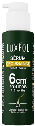 LUXEOL - Sérum Cheveux Croissance - Pousse De 6 cm En 3 Mois* - Des Cheveux Plus Longs Plus Vite - 97% D'Ingrédients D'Origine Naturelle - Sans Silicones - Fabriqué En France - 100 ml