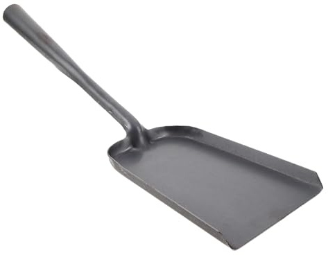 FIXOSHEE Pala para Cenizas de Chimenea de Acero Resistente para Fogata y Barbacoa Pala Ergonómica para Limpieza de Carbón Estufas y Hogares