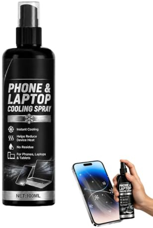 Kylspray Till Mobilfodral 100 milliliter Kylande Säker Universell Vätska | Eliminerar Högtemperaturspray för Daglig Användning , Kontor, Bil, Dator, Tangentbord, Skärm, Skrivbord, och Resa