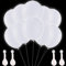 Amaza LED Leuchtende Luftballons, 36 Stück 30cm LED Ballons für Party, Geburtstag, Hochzeit, Festival, Weihnachten (Weiß)