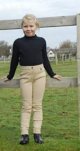 Rhinegold Unisex Kids Rhinegold Childs Essential Jods-22-beige Jodhpurs, Beige, 22 Waist UK