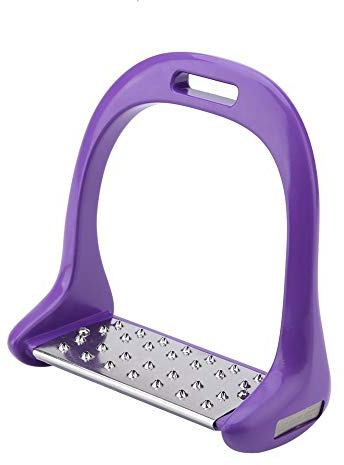 Étriers de sécurité flexibles en acier inoxydable avec revêtement antidérapant en aluminium et peinture Violet