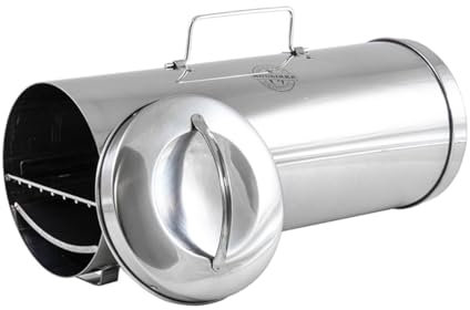MUURIKKA Horno para ahumar pescado, portátil, ahumador, camping, exterior, supervivencia, compacto de acero inoxidable, ligero pescado y pescado para exteriores, accesorios para barbacoa de gas