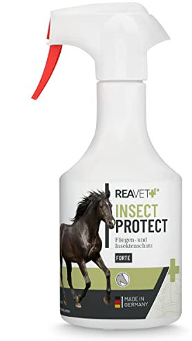ReaVET Insect Protect Forte Insektenspray 500ml für Pferde – Fliegen- & Insektenschutzspray, Fliegenspray, sofortiger Schutz vor Fliegen, Bremsen & Mücken, Pferdezubehör & Pferdepflege