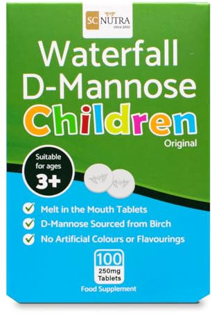 Waterfall D-Mannosio Compresse - D-Mannosio proveniente da Betulla per Bambini - Masticabile Compresse 250mg