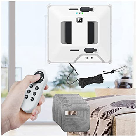 DOZPAL Window Cleaner Robot Double-Sided Water Spray 3000pa Strong Suction Glass Cleaner for Indoor/Outdoor Mirror, Window, Glass - Remote Control