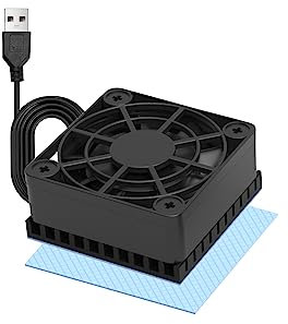 40mm Mini USB Radiator Fan with 5mm Aluminum Heat Sink and 6W Thermal Pad