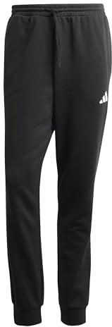 adidas Uomo ESSENTIALS FEELCOZY FLEECE PANT, black/white, L