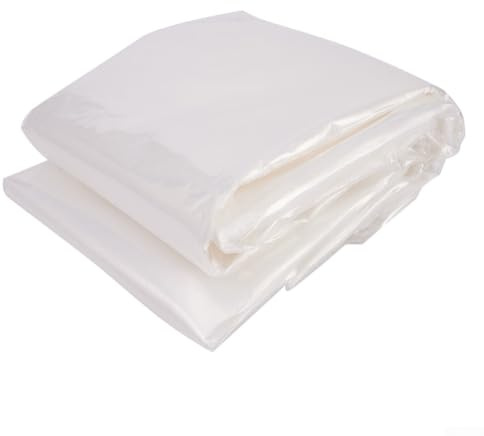 Yhenlovtt Invernadero de polietileno resistente a los rayos UV de plástico transparente para jardín de polietileno impermeable de 004 mm para láminas de túnel de polietileno y protección de plantas