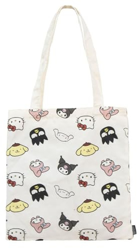Bolsa Shopping Hello Kitty Ligera y Práctica - Bolsa de Tela Para Compras con Diseño de Hello Kitty, Reutilizable y Cómoda de Llevar