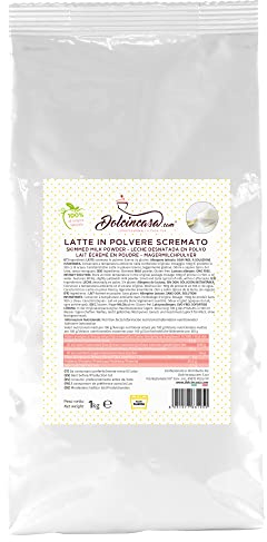 Dolcincasa-Latte in Polvere Magro Istantaneo per Dolci, Gelati, Adulti. Esente da Glutine, No OGM, 1 kg