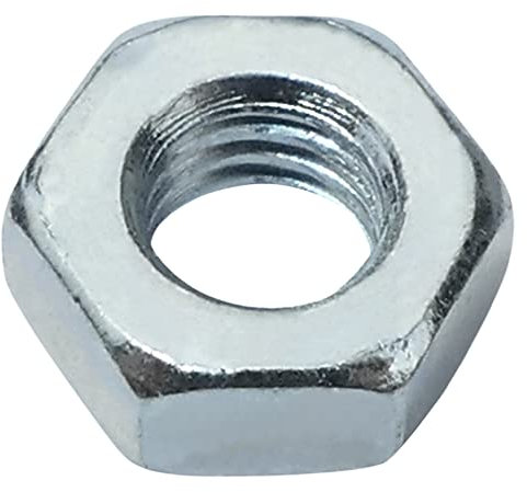 AERZETIX - C58243 - Lot de 100 Écrous hexagonaux chanfreinés classiques à 6 pans M3 - en acier - métrique femelle - couleur argent