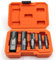 Yuentoen 5 teiliges NPT-Rohrgewindebohrer-Set, NPT-Gewindebohrer-Set für PVC-Rohre,1/8, 1/4, 3/8, 1/2 und 3/4 Gewindeformer aus Kohlenstoffstahl,Stahlbohrer Zum Reinigen von Beschädigten