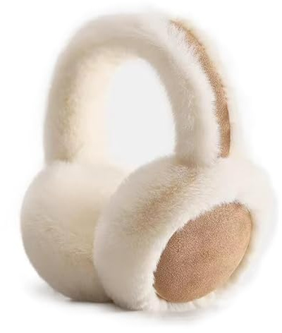 SEDEX Ear Muffs Women, Earmuffs Winter Folding Earwarmer Soft Furry Ears Warmers for Girl Thermal Ear Cover Skiing Accessories for Cold Weather