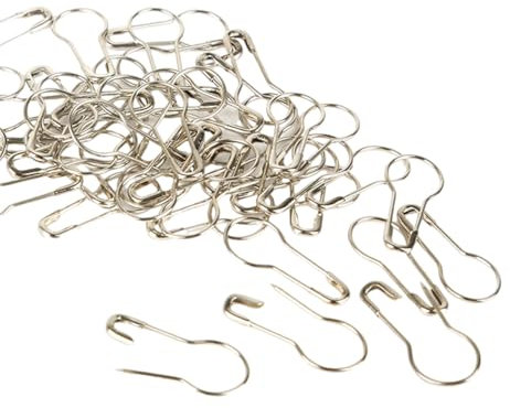 100Pcs Colorful Zucca Forma Metallo Sicuro Pin Uncinetto di Bloccaggio Cucitura Marcatore Clip Per Hobbisti Lavoro A Maglia Crochet Craft