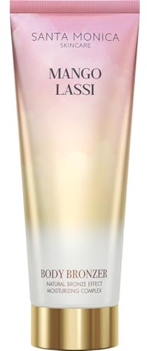 Santa Monica Skincare | Crema Autoabbronzante Graduale Mango Lassi | Lozione Corpo Idratante con Tè Verde e Collagene | Per un Colorito Naturale e Progressivo, 200ml