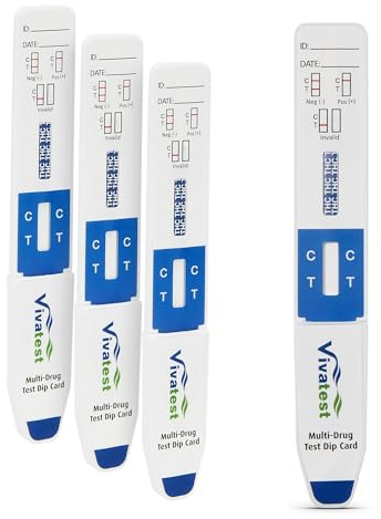 Viva Test Test antidroga THC Test Kit 3Pcs – Kit di test antidroga istantaneo per urine 50ng/ml – Interpretazione facile e risultati accurati