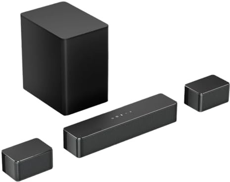 Soundbar Med Dolby Atmos, 3D Surround System For TV Trådlös Subwoofer, Appkontroll, Hemmabio-TV MåNgsidiga AnslutningsmöJligheter