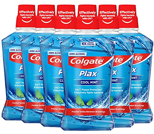 Colgate Plax Cool Mint Mouthwash with CPC 500 ml, Pack of 6