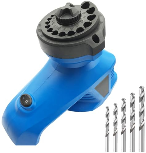 Wiyos Afilador de brocas eléctrico de 3 a 12 mm, máquina de amolar, amoladora, 95 W, dispositivos de fresado de alta velocidad (voltaje de 110 V)