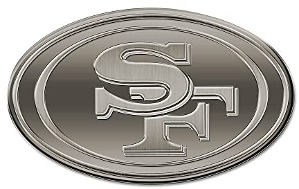 Rico Industries NFL Football San Francisco 49ers Standard Oval Antique Auto Emblem