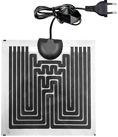 CAM2 Heizkissen für Glasbehälter, verstellbares Heizkissen für Reptilien mit Temperaturregelung für Reptilien, Schlangen, Eidechsen, Geckos, Spinnen, Raupen, Aquarienheizkissen (5W)