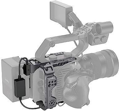 SMALLRIG FX6 Camera Cage Kit para Sony FX6, Compact FX6 Cage con Placa de Batería V-Mount para Trípodes/Disparos de Mano/Hombro - 4124