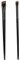 Pennello per Sopracciglia Angolato 2PCS Pennello per Eyeliner Portatile Con Manico in Gomma Setole Elastiche Morbide Riutilizzabili Pennello per Tinta per Sopracciglia Pennello Trucco Piatto Lavabile