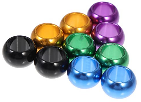 HANABASS 20stücke Aluminium Beinringe Für Tauben Farbcodierte Fußringe Für Identifikation Und Zucht Für Brieftauben Hühner Und Andere Vögel Gold Blau Grün Und Schwarz