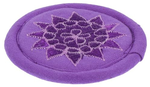 Alasum 1 coussin de bol chantant bouddhiste pour bol chantant, tapis de, tapis de bouddhiste, s de tasse à thé en coton violet