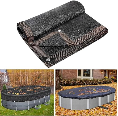 Copertura ovale per piscina a rete di latifoglie per piscina a terra – rete ovale per pavimenti – reti per piscine incassate nel terreno per casa, giardino, hotel, terrazzo