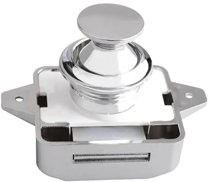 Cerraduras de gabinete sin llave for RV, pestillos for puertas de gabinete, cerraduras for cajones, botón sin llave for RV, autocaravana, furgoneta, caravana para RV Almacenador De Almace(Color 3)