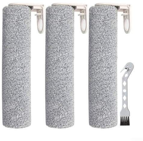 Soft Velvet Roller Brush for Mamibot, For Flomo I Plus, For Atvel F16 Effective Cleaning Tool for Lint Removal (3 PACK)