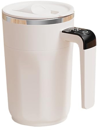 Générique Tasse Auto-Mélangeuse Électrique - 5,51 Pouces, Mug Magnétique Automatique, Innovant | Moderne Mélangeur De Boisson Rechargeable, Mug LCD Pour Chocolat Chaud, Café Et Miel, Cadeau De Noël