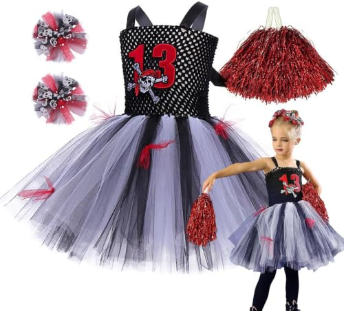 Barn halloween kostym set ärmlös med hårsmycken och strumpor set | Flicka Cosplay outfit för flickor i åldern 2–12 år, karneval, scenföreställningar och skolrollspel