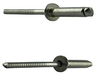 6 x 25 mm (10 stycken) blinda nitar med platt huvud – rostfritt stål VA A2 V2A – blindnitar – popnieter rostfri DIN 7337 – ISO 15983 | AGBERG