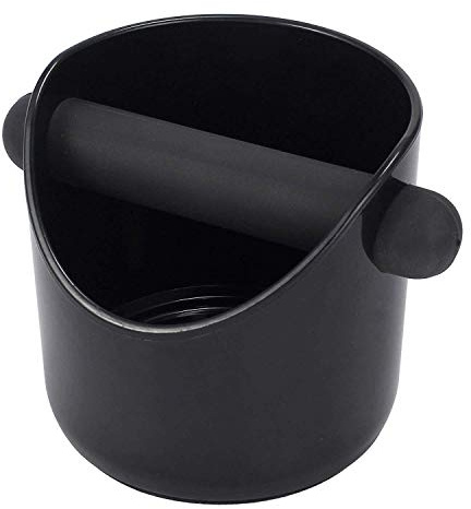 Espresso knackbox 10 cm stötabsorberande hållbar barista-stil kaffe knackbox med avtagbar slagstång och halkfri bas espresso-soptunna kaffesumpbehållare