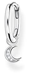 Thomas Sabo Einzel Creole mit Mond Anhänger 925 Sterling Silber CR708-051-14