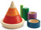 Plan Toys - Pyramide zum Stapeln und Einbauen – Holz – PT5465