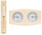 vidaXL 2-in-1 Sauna Hygrothermograph Sanduhr Set Saunazubehör Hygrometer Thermometer Saunauhr Klimamesser Glas Hitzebeständig Massivholz Kiefer