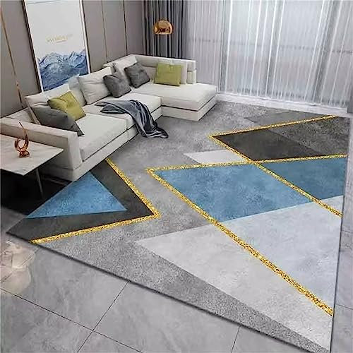 AU-OZNER kinderzimmer teppiche Hellblauer Teppich, Freizeit und Bequeme Pflege, schall dichter und atmungsaktiver Teppichteppiche & matten,Hellblau,200x280cm