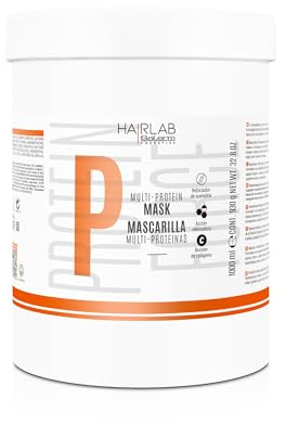 SALERM Hair Mask for Damaged Hair Multi Protein 1000ml Replenishes Lack of Natural Keratin - Gives Mane Body - Strengthens and Repairs Hair - Paraben Free