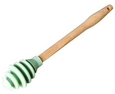 ulafbwur Stirringrod Cuillère à miel à long manche en silicone durable pour mélanger le sucre