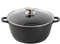 SQ Professional NEA Die-Cast Stock Pot -Aluminum Stackable Casserole Dishes Tempered Glass Lid-Non-Stick Cooking Pot- Stainless Steel knob (Nera, 20.0cm), 7583