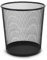 Waytex 931103 - Cestino per carta, in metallo, 13 l, colore nero, pattumiera da ufficio, bagno, cucina