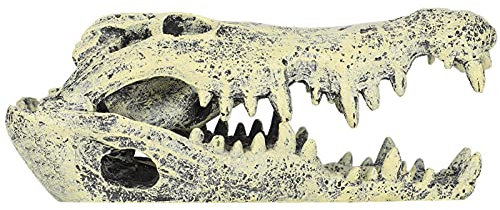 Decorazione per Acquario, Squisito Ornamento Teschio per Acquario in Resina Artificiale, per Acquario Domestico