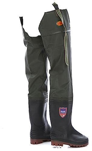 IBOWZ Waders Pesca Stivali da Pesca all'aperto, Glutei da Pesca, Stivali da Pesca, Suola Oxford Antiscivolo e Resistente all'Usura, Adatti per Uomini e Donne