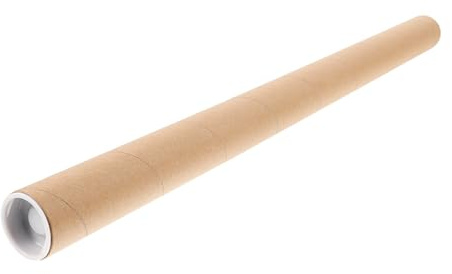 Gatuida Tube en Carton Rond en Papier Kraft Protection des Documents , Résistant la Déformation pour Affiches et Œuvres D'art pour Architectes et Étudiants